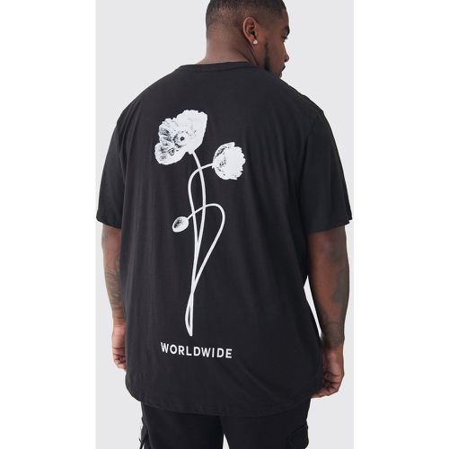 Grande taille - T-shirt à imprimé Worldwide - XXXXXL - Boohooman - Modalova