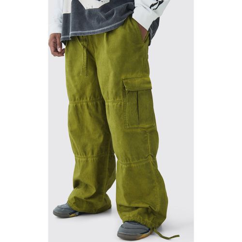 Grande taille - Pantalon cargo baggy délavé - XXXL - Boohooman - Modalova