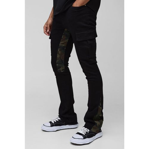 Pantalon cargo skinny à imprimé camouflage - 28R - Boohooman - Modalova