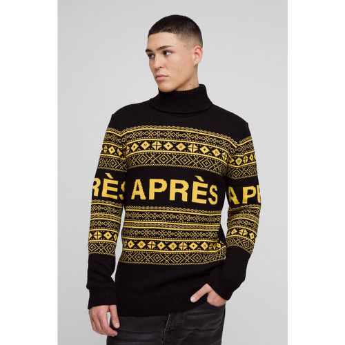 Pull en maille à col montant - S - Boohooman - Modalova