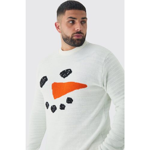 Grande taille - Pull de Noël à imprimé bon de neige - XXXL - Boohooman - Modalova