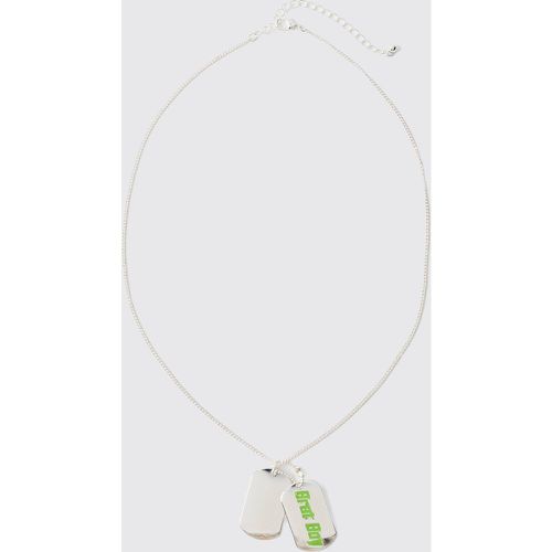 Collier à pendentif Brat Boy - ONE SIZE - Boohooman - Modalova