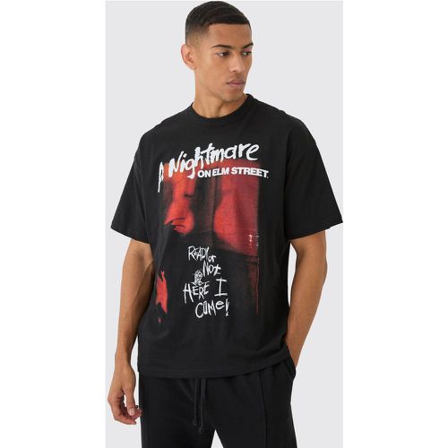 T-shirt oversize à imprimé Nightmare on Elm Street - S - Boohooman - Modalova