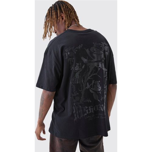 Tall - T-shirt oversize fleuri - S - Boohooman - Modalova