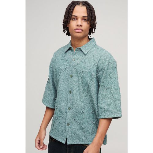 Chemise oversize à manches 3/4 - S - Boohooman - Modalova