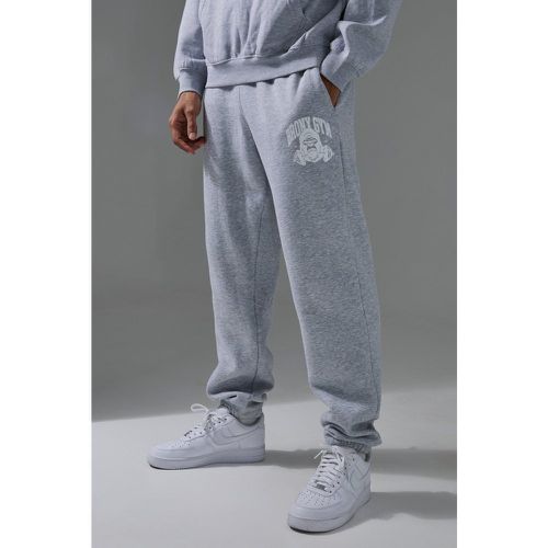 Jogging de sport oversize à slogan Bronx - MAN Active - XL - Boohooman - Modalova