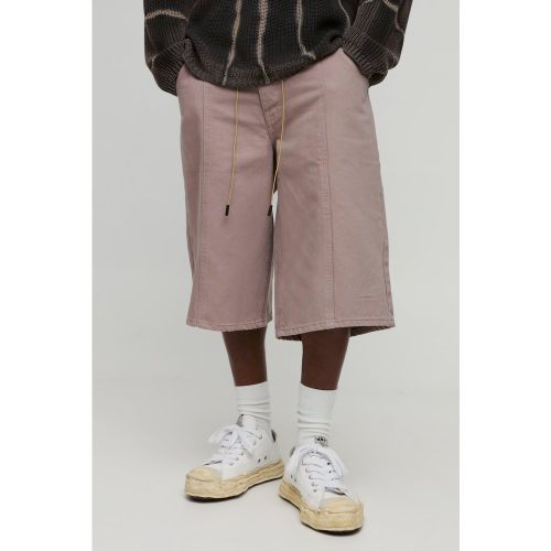 Short long à coutures contrastante et cordon de serrage - 28 - Boohooman - Modalova
