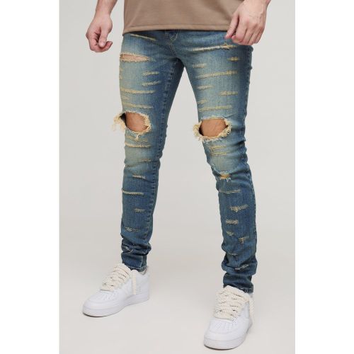 Tall - Jean skinny déchiré - 32 - Boohooman - Modalova