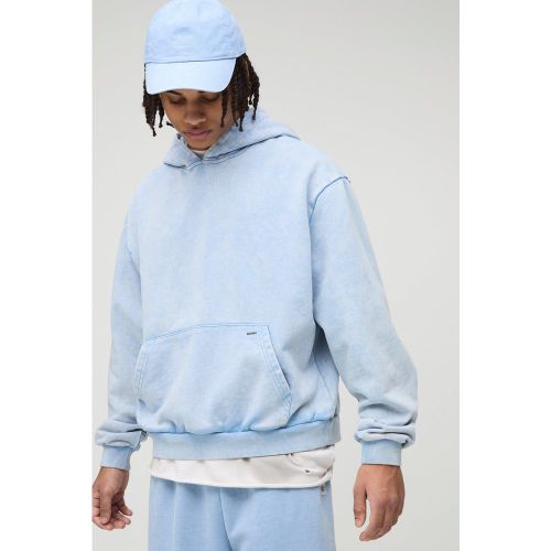 Sweat à capuche épais premium délavé homme - S - Boohooman - Modalova