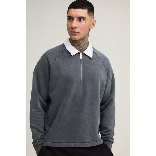 Tall - Sweat oversize délavé - S - Boohooman - Modalova