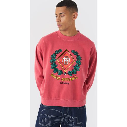 Sweat oversize imprimé homme - S - Boohooman - Modalova