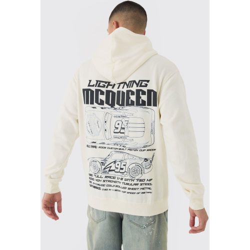 Sweat à capuche oversize à imprimé Lightning McQueen homme - S - Boohooman - Modalova