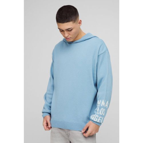 Sweat à capuche oversize en maille - MAN - S - Boohooman - Modalova