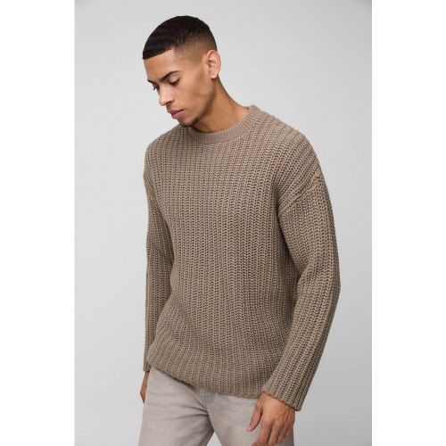 Pull oversize coloré en maille - L - Boohooman - Modalova