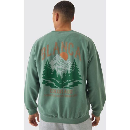 Sweat oversize à imprimé Colorado Mountains homme - L - Boohooman - Modalova