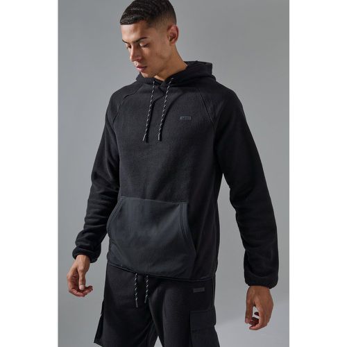 Sweat à capuche en polaire - MAN Active - S - Boohooman - Modalova