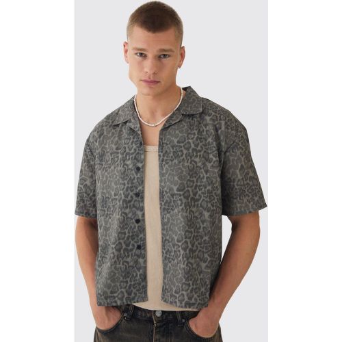 Chemise oversize à imprimé léopard - L - Boohooman - Modalova