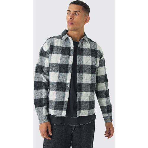 Surchemise oversize à carreaux - M - Boohooman - Modalova