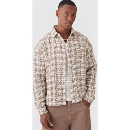 Chemise oversize à carreaux et manches longues - L - Boohooman - Modalova