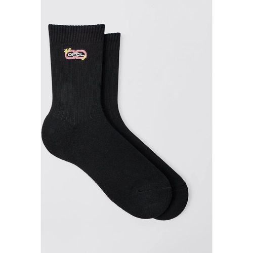 Chaussettes de sport brodées - Ofcl - ONE SIZE - Boohooman - Modalova