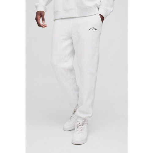 Jogging droit à logo - MAN - S - Boohooman - Modalova