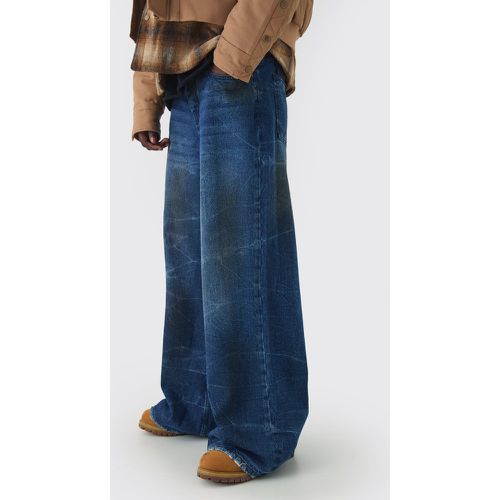 Jean extra baggy délavé - 30R - Boohooman - Modalova