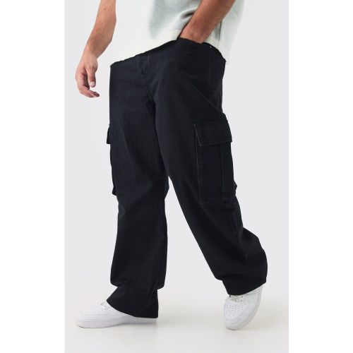 Grande taille - Jean cargo large homme - 46 - Boohooman - Modalova