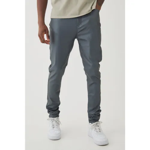 Tall - Jean super skinny enduit - 34 - Boohooman - Modalova