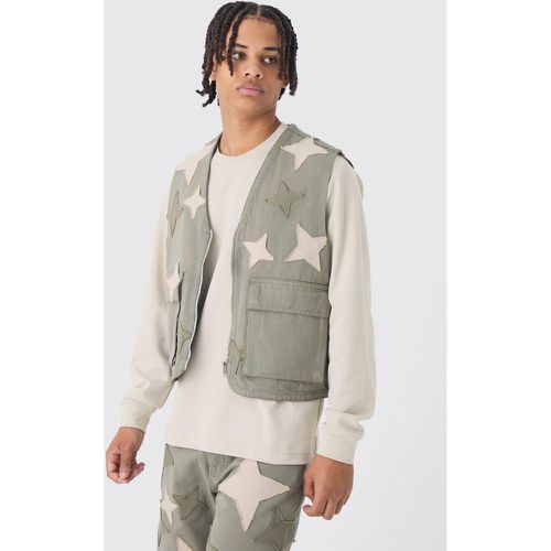 Débardeur oversize utilitaire patchwork - M - Boohooman - Modalova