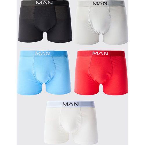 Lot de 5 boxers colorés - MAN - S - Boohooman - Modalova