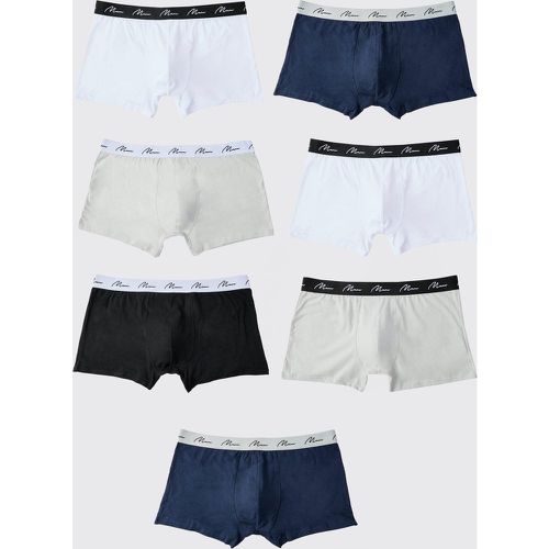 Grande taille - Lot de 7 boxers basiques - MAN - XXXL - Boohooman - Modalova