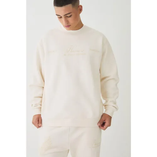 Sweat oversize imprimé - S - Boohooman - Modalova