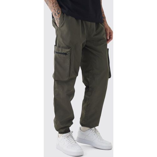 Tall - Pantalon cargo en nylon - M - Boohooman - Modalova