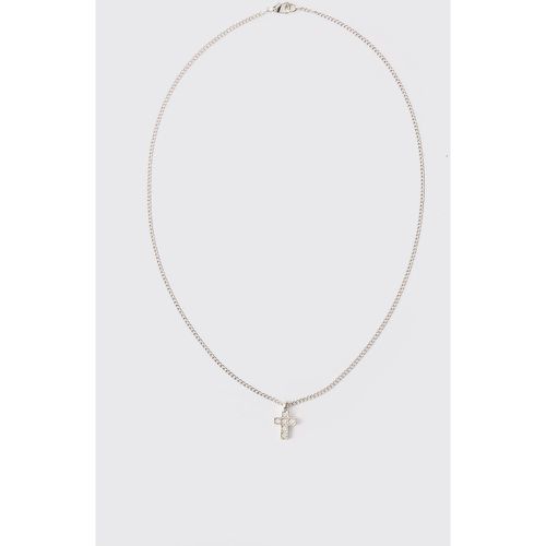 Collier à pendentif croix en - ONE SIZE - Boohooman - Modalova