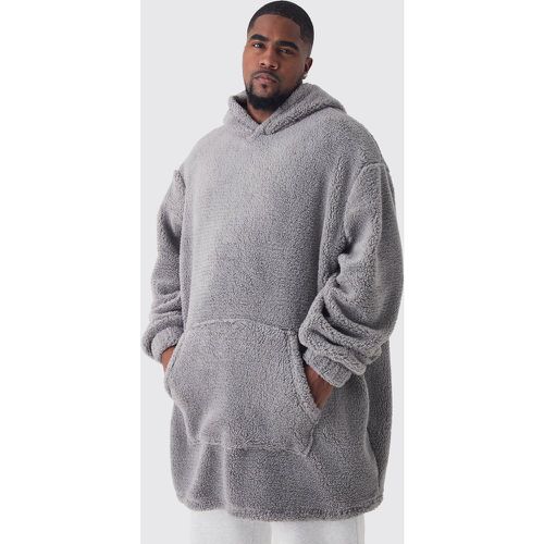 Grande taille - Sweat à capuche oversize en polaire - XXXL - Boohooman - Modalova