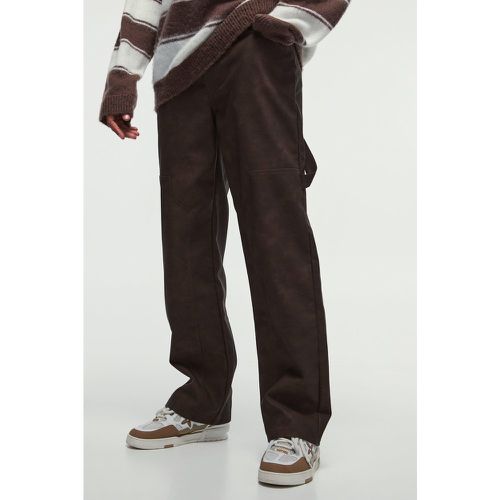 Pantalon charpentier large - 28 - Boohooman - Modalova