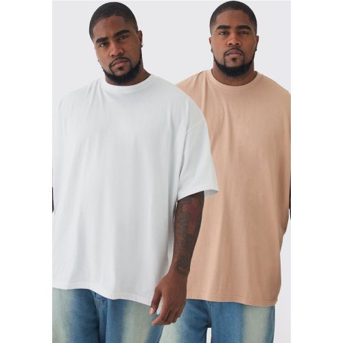 Grande taille - Lot de 2 t-shirts oversize - XXL - Boohooman - Modalova