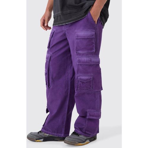 Pantalon cargo baggy délavé - 28 - Boohooman - Modalova