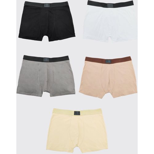 Lot de 5 boxers à logo contrastant - L - Boohooman - Modalova