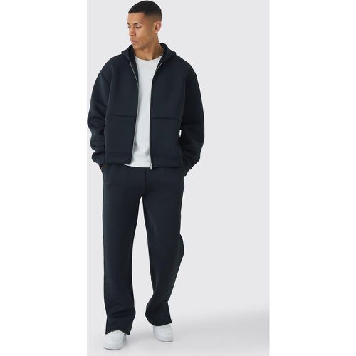 Survêtement oversize zippé avec jogging - S - Boohooman - Modalova