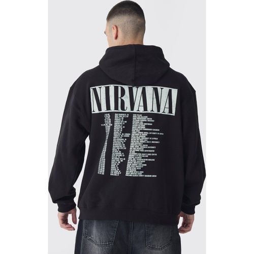 Tall - Sweat à capuche oversize à imprimé Nirvana homme - S - Boohooman - Modalova