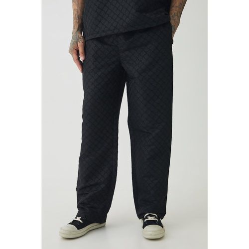 Tall - Pantalon large texturé en relief - S - Boohooman - Modalova