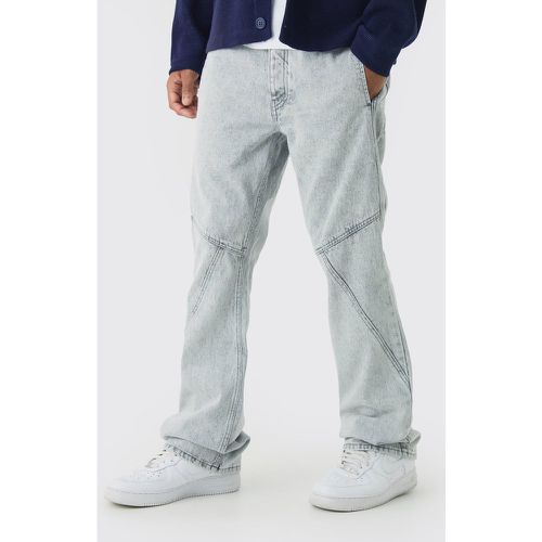 Jean flare slim à empiècements - 28R - Boohooman - Modalova