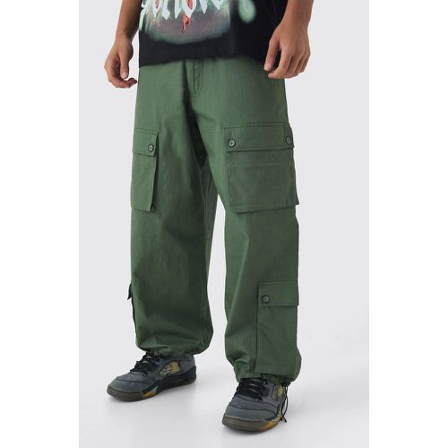 Pantalon cargo parachute - 28 - Boohooman - Modalova