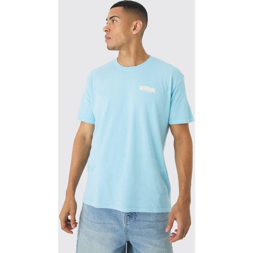 T-shirt oversize imprimé - Official - S - Boohooman - Modalova