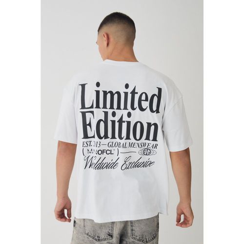 T-shirt oversize construit - Limited Edition - XS - Boohooman - Modalova