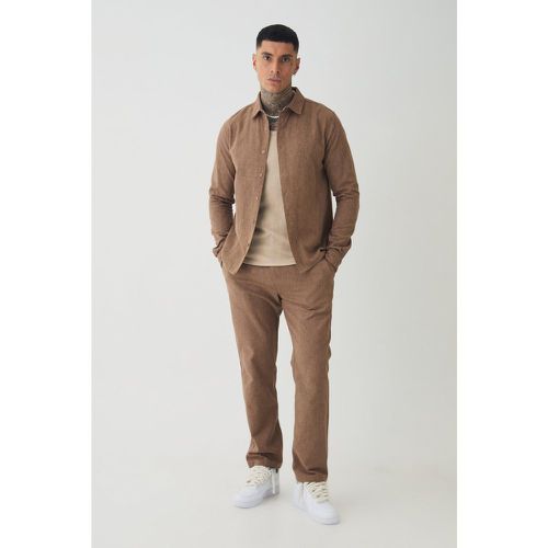 Tall - Ensemble habillé avec chemise en - S - Boohooman - Modalova