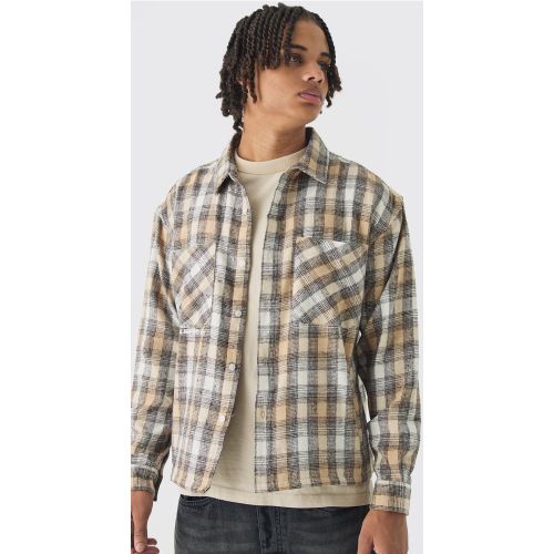 Surchemise oversize à carreaux - M - Boohooman - Modalova