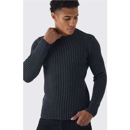 Pull habillé en maille côtelée - S - Boohooman - Modalova