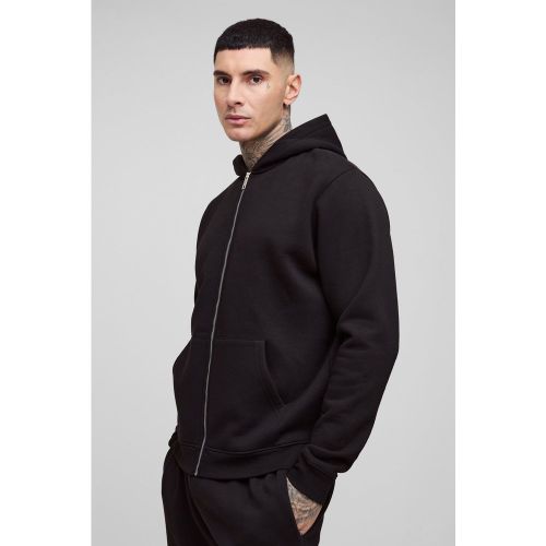 Tall - Sweat à capuche zippé basique - S - Boohooman - Modalova